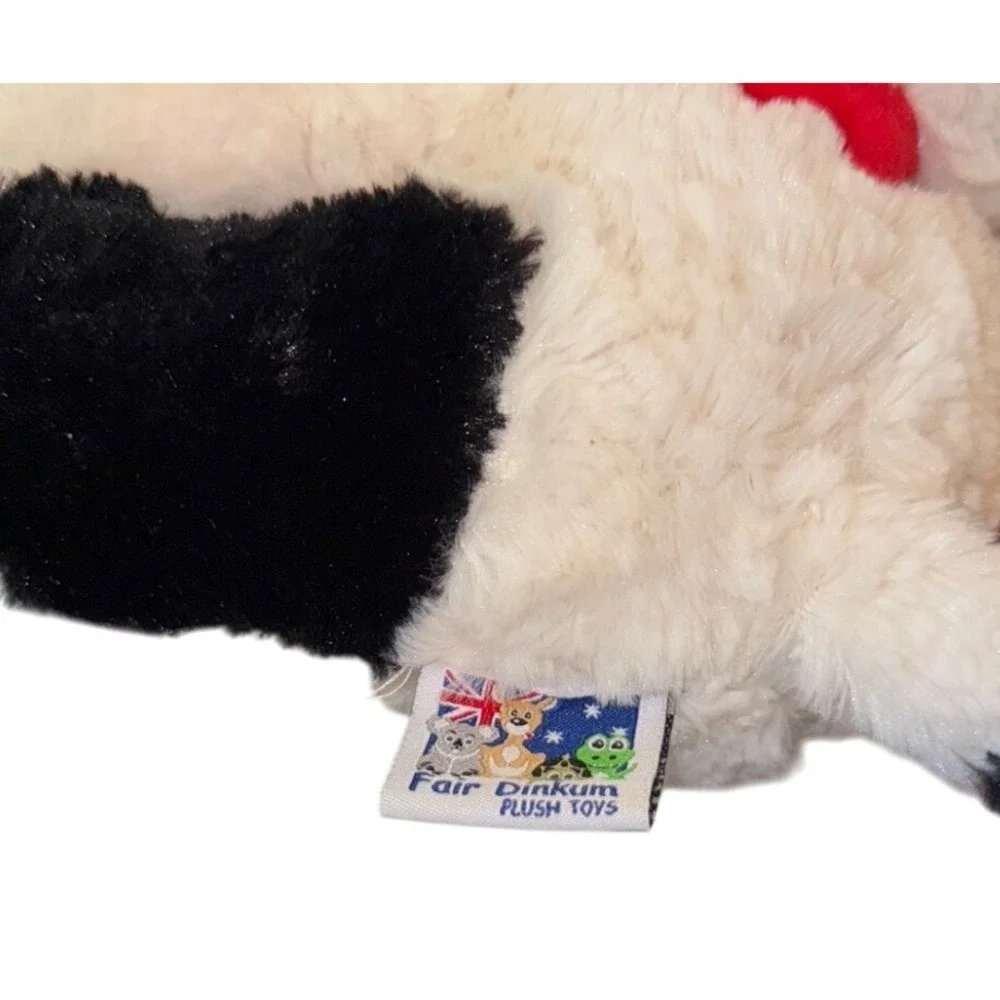 Fair Dinkum Daisy Cow Stuffed Plush Animal Toy Red Scarf Cute Kids NWT‎
